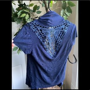 Royal blue over shirt